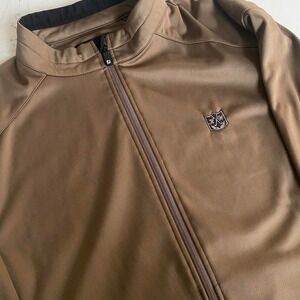 Footjoy golf men's jacket brown with HW‎ embroidered size large